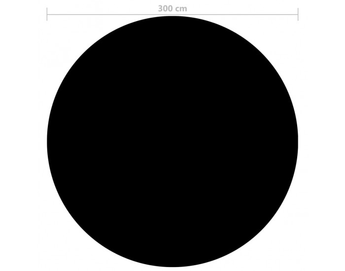 Sonata H Покривало за басейн, черно, 300 см, PE