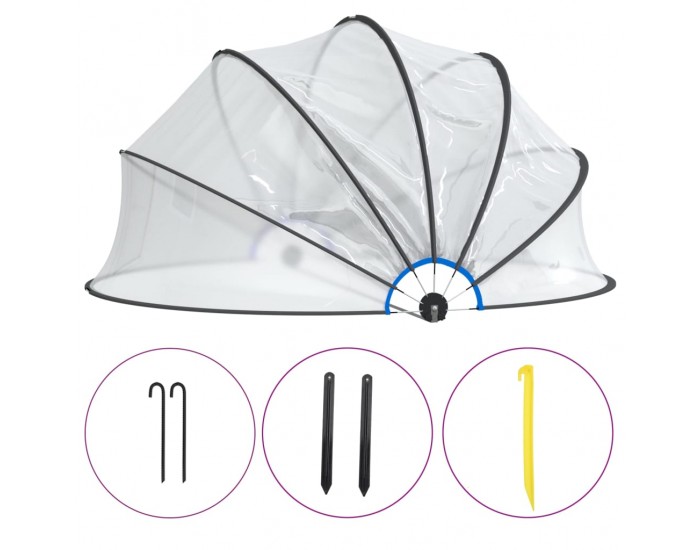 Sonata H Купол за басейн, кръгъл, 406x203 см, PVC