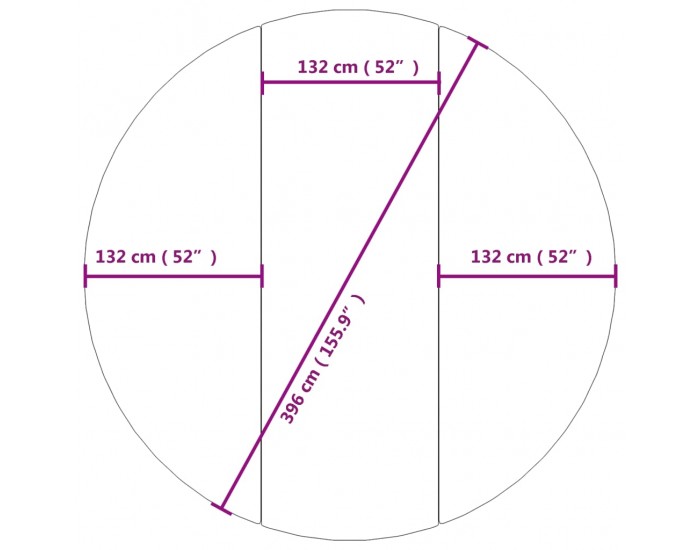Sonata H Подложка за басейни светлосива Ø396 см полиестерен геотекстил