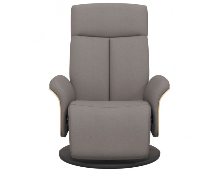 Sonata H Реклайнер стол с поставка за крака, таупе, текстил