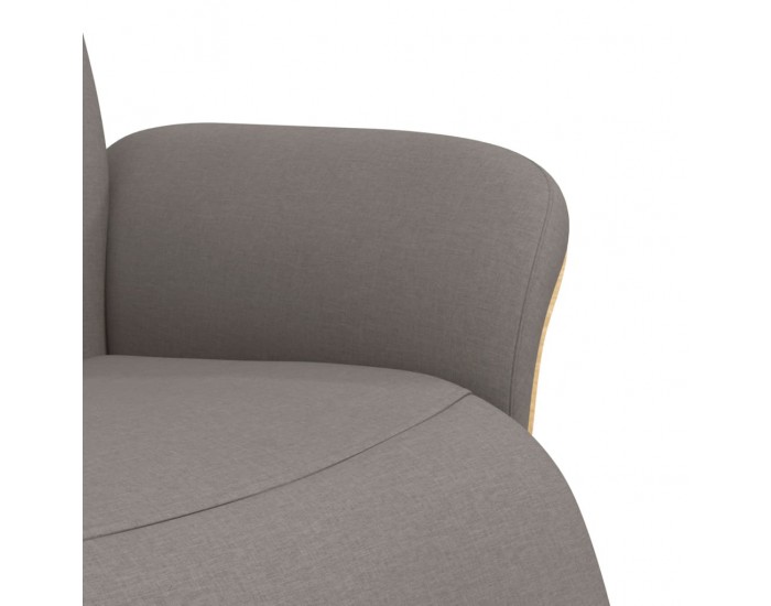 Sonata H Реклайнер стол с поставка за крака, таупе, текстил