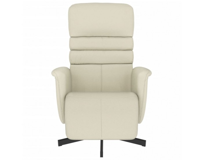 Sonata H Реклайнер с опора за крака, кремав, изкуствена кожа
