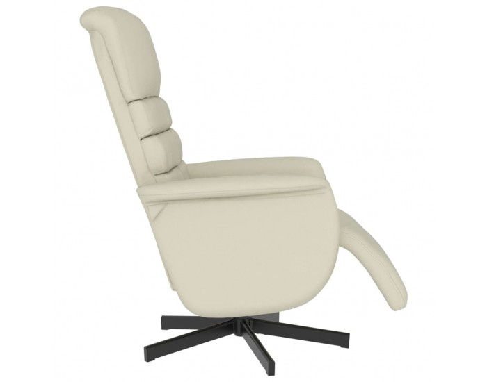 Sonata H Реклайнер с опора за крака, кремав, изкуствена кожа