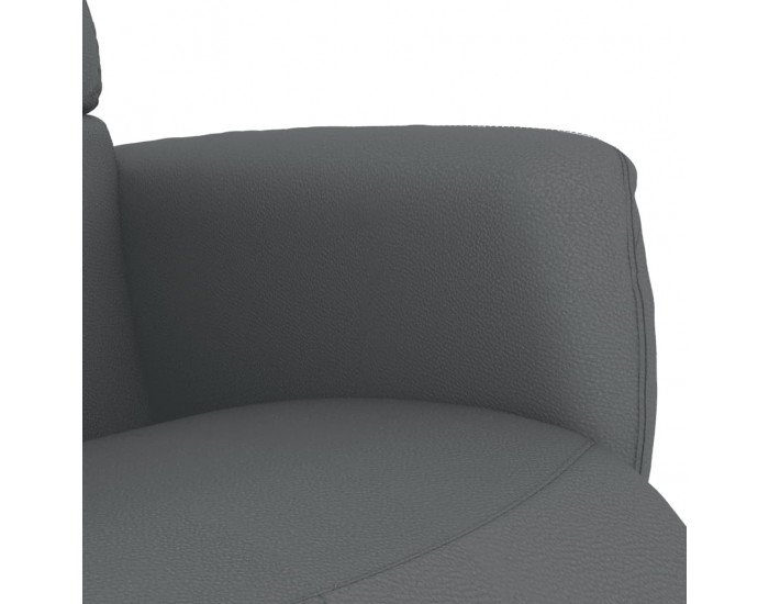 Sonata H Наклоняем стол с поставка за крака, сив, изкуствена кожа