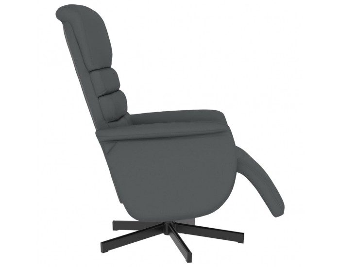 Sonata H Наклоняем стол с поставка за крака, сив, изкуствена кожа