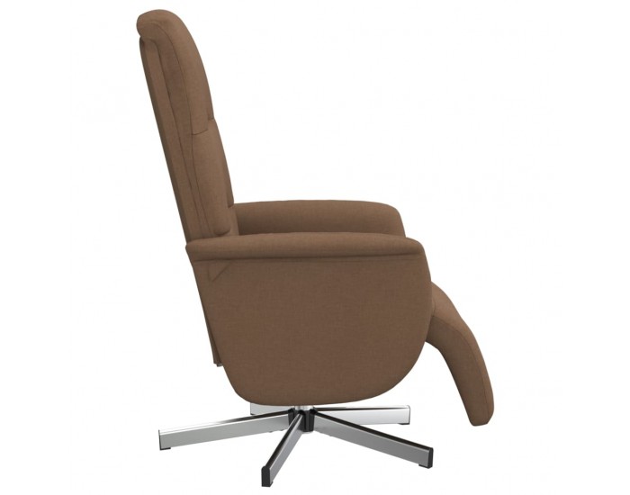 Sonata H Реклайнер стол с поставка за крака, кафяв, плат