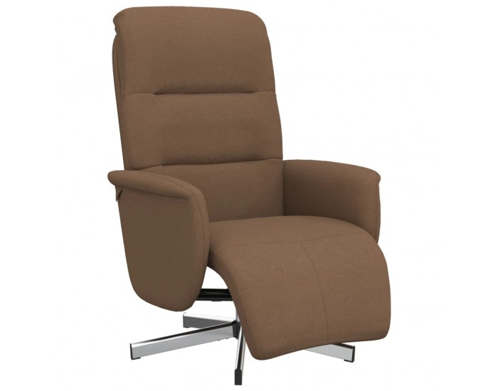 Sonata H Реклайнер стол с поставка за крака, кафяв, плат