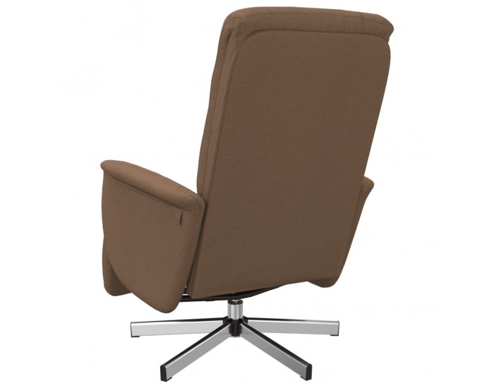 Sonata H Реклайнер стол с поставка за крака, кафяв, плат