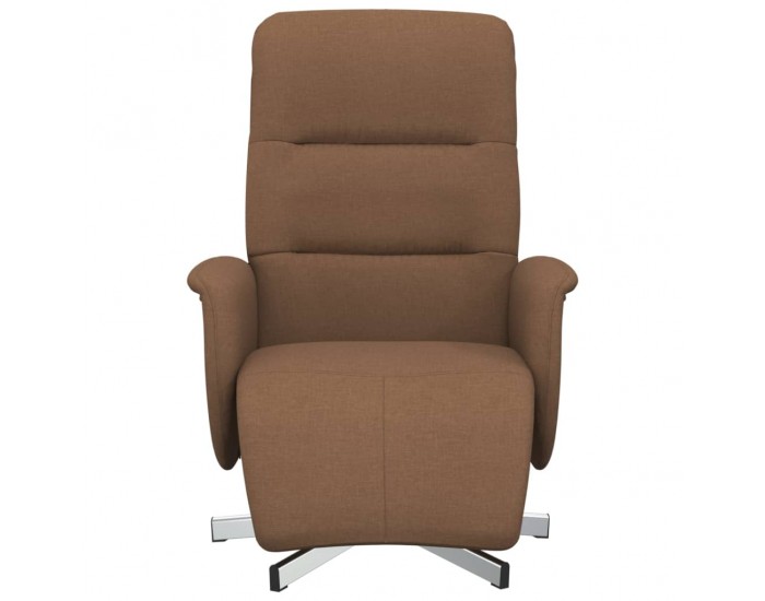 Sonata H Реклайнер стол с поставка за крака, кафяв, плат