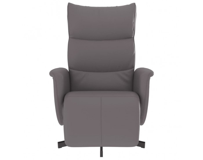 Sonata H Наклоняем стол с поставка за крака, сив, изкуствена кожа