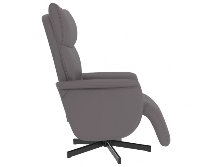 Sonata H Наклоняем стол с поставка за крака, сив, изкуствена кожа