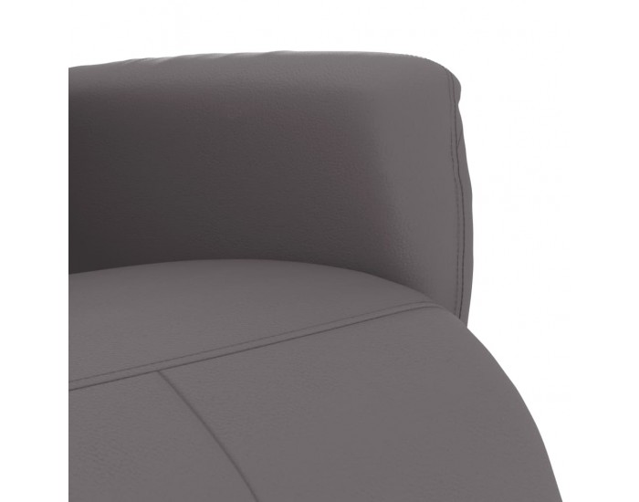 Sonata H Наклоняем стол с поставка за крака, сив, изкуствена кожа