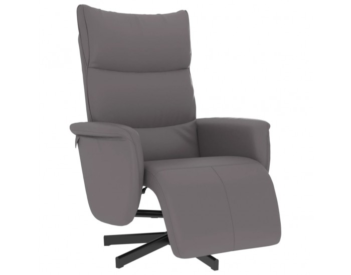 Sonata H Наклоняем стол с поставка за крака, сив, изкуствена кожа