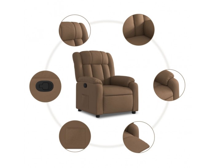 Sonata H Стол наклоняем, кафяв, текстил