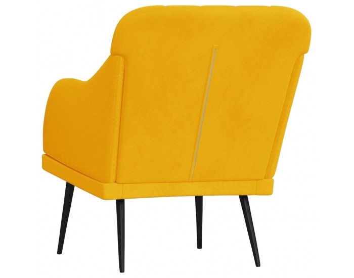 Sonata H Кресло, жълто, 63x76x80 см, кадифе