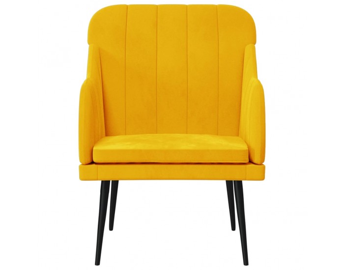 Sonata H Кресло, жълто, 63x76x80 см, кадифе