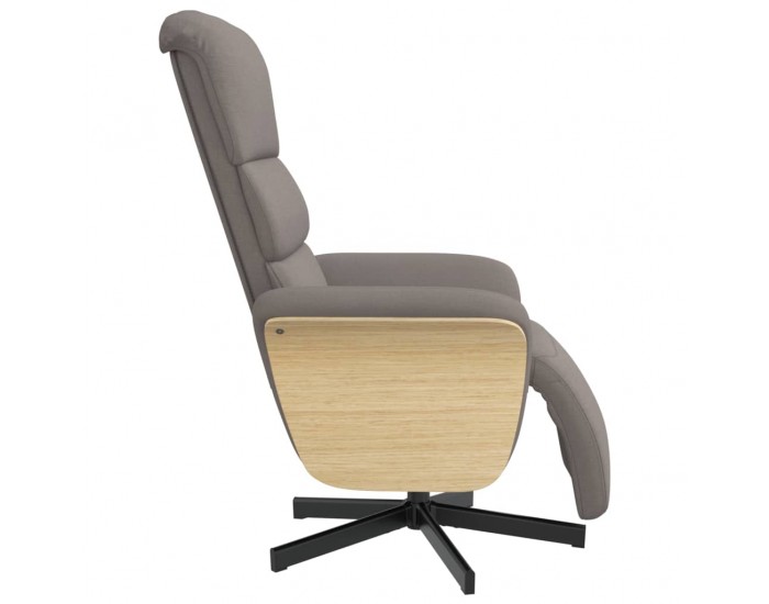 Sonata H Реклайнер стол с поставка за крака, таупе, текстил