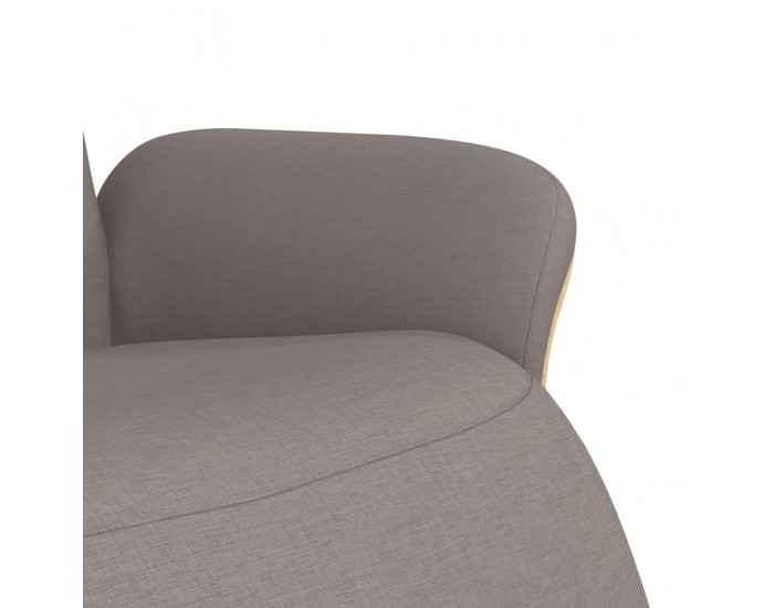 Sonata H Реклайнер стол с поставка за крака, таупе, текстил