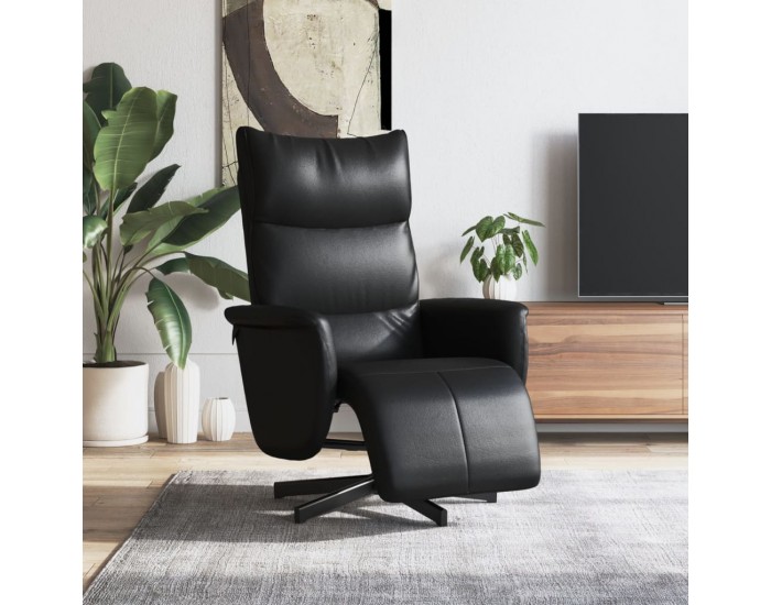 Sonata H Наклоняем стол с поставка за крака,черен, изкуствена кожа