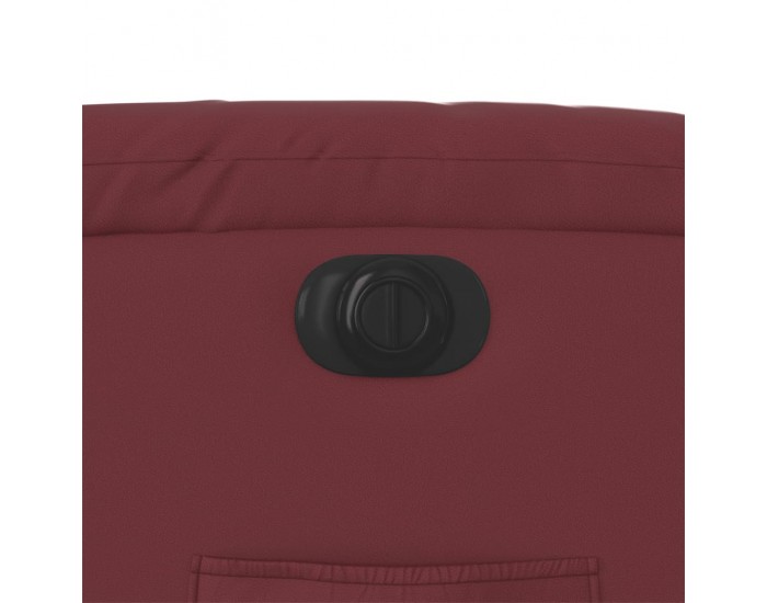 Sonata H Електрически изправящ реклайнер стол, виненочервен, еко кожа