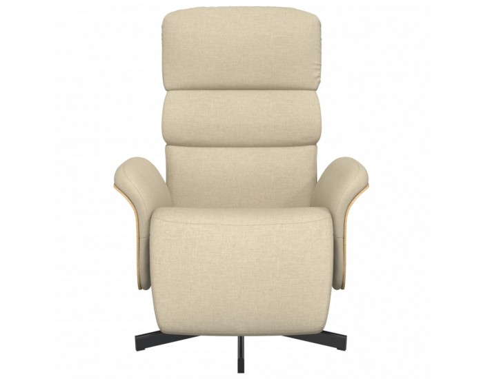 Sonata H Реклайнер стол с поставка за крака, кремав, текстил