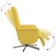 Sonata H Реклайнер стол с поставка за крака, светложълт, текстил