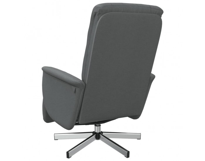 Sonata H Реклайнер стол с поставка за крака, тъмносив, плат