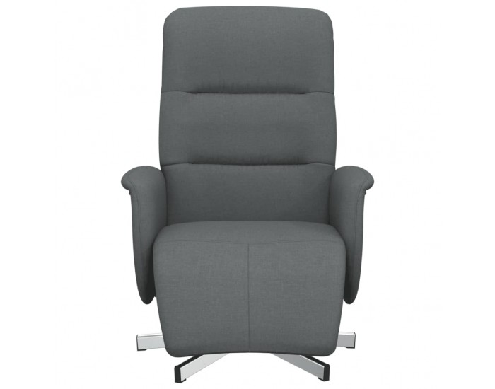 Sonata H Реклайнер стол с поставка за крака, тъмносив, плат