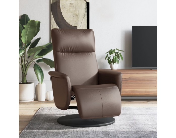 Sonata H Наклоняем стол с поставка за крака, кафяв, изкуствена кожа