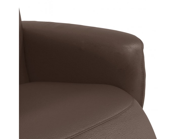 Sonata H Наклоняем стол с поставка за крака, кафяв, изкуствена кожа