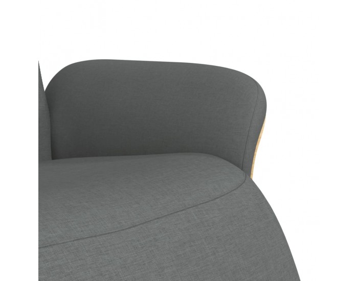 Sonata H Реклайнер стол с поставка за крака, тъмносив, плат