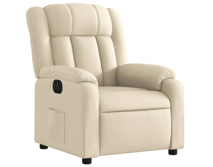 Sonata H Електрически стол реклайнер , кремав, текстил