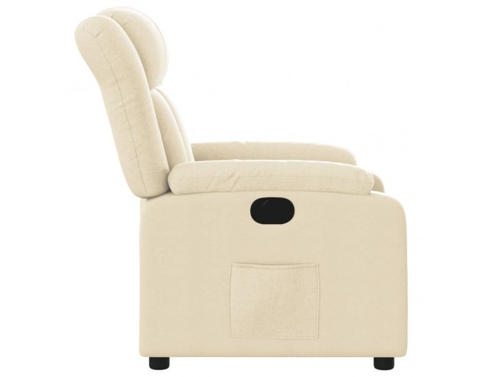 Sonata H Електрически стол реклайнер , кремав, текстил