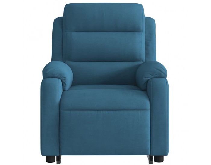 Sonata H Изправящ реклайнер стол, син, кадифе