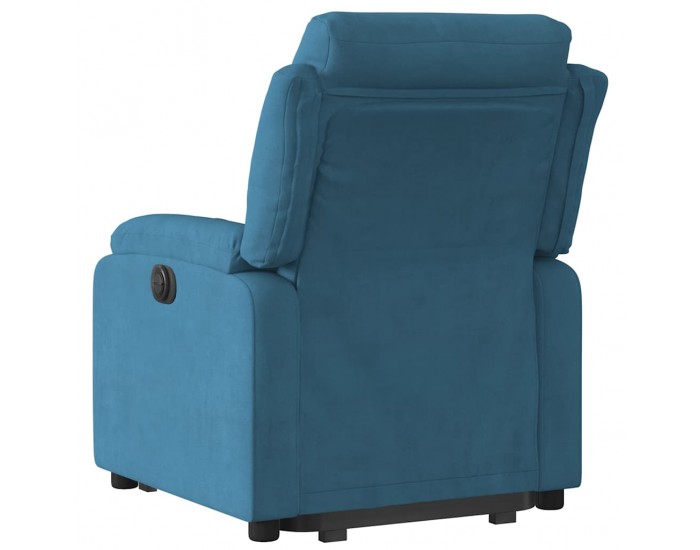 Sonata H Изправящ реклайнер стол, син, кадифе