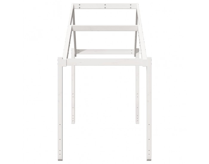 Sonata H Покрив за детско легло, бял, 203x80,5x142 см, бор масив