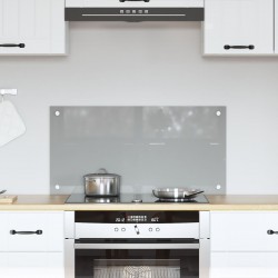 Sonata H Кухненски плот светло сив 80x40x0,6 см от закалено стъкло - Кухненски аксесоари