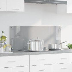 Sonata H Кухненски стенен панел Светлосиво 100x40x0,6 см Закалено стъкло - Кухненски аксесоари