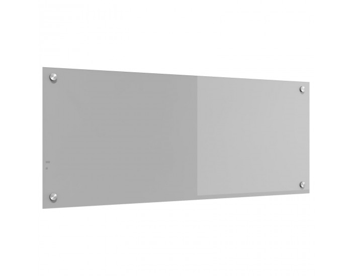 Sonata H Кухненски стенен панел Светлосиво 100x40x0,6 см Закалено стъкло