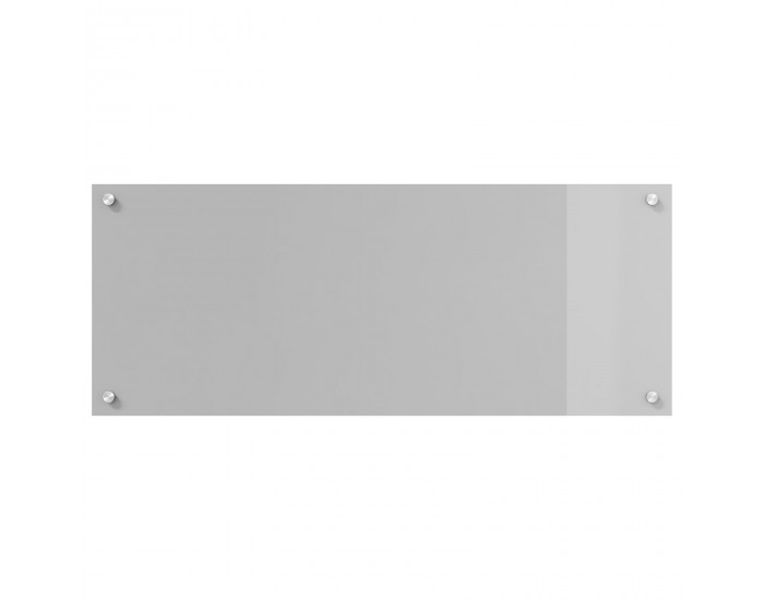 Sonata H Кухненски стенен панел Светлосиво 100x40x0,6 см Закалено стъкло