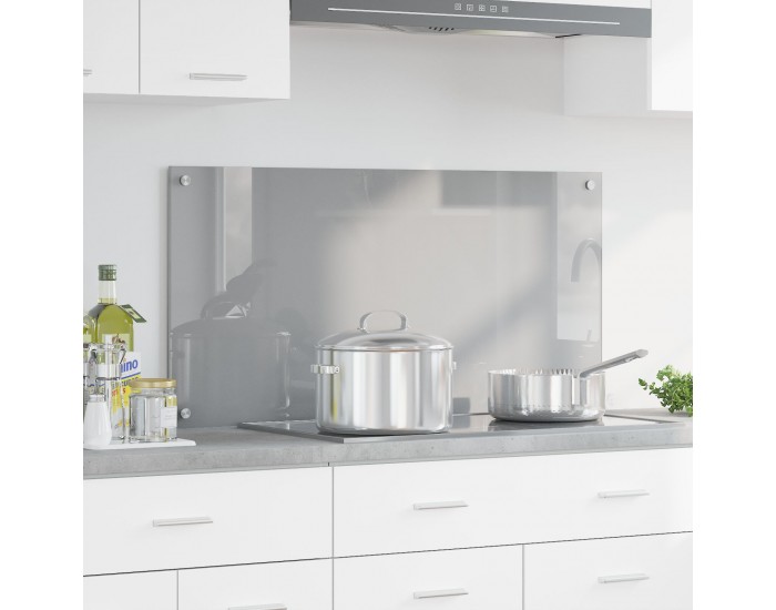 Sonata H Кухненски фон от светлосиво закалено стъкло 100x50x0,6 см