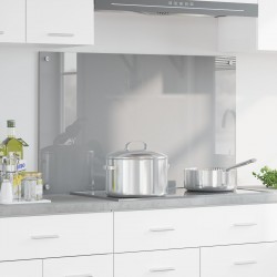 Sonata H Кухненски Плосък Светлосив 100x60x0,6 см Закалено Стъкло - Кухненски аксесоари