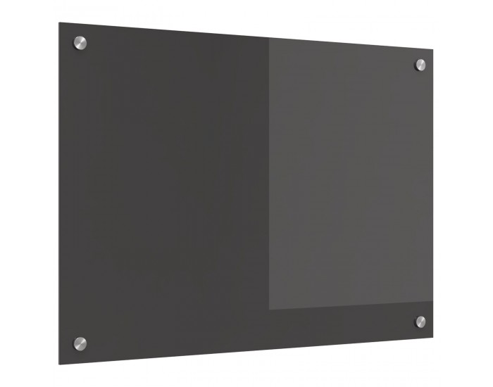 Sonata H Кухненска облицовка Тъмен сив 70x50x0,6 см Закалено стъкло