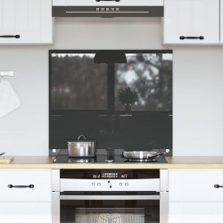 Sonata H Кухненски гръб тъмен сив 70x60x0,6 см от закалено стъкло - Кухненски аксесоари