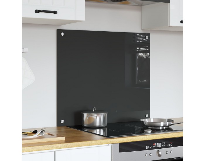 Sonata H Кухненски гръб тъмен сив 70x60x0,6 см от закалено стъкло
