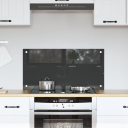 Sonata H Кухненски плоскости Тъмен сив 80x40x0,6 см Закалено стъкло - Кухненски аксесоари