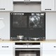 Sonata H Кухненски гръб в тъмен сив цвят - 80x60x0.6 см закалено стъкло