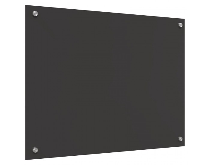 Sonata H Кухненски гръб в тъмен сив цвят - 80x60x0.6 см закалено стъкло
