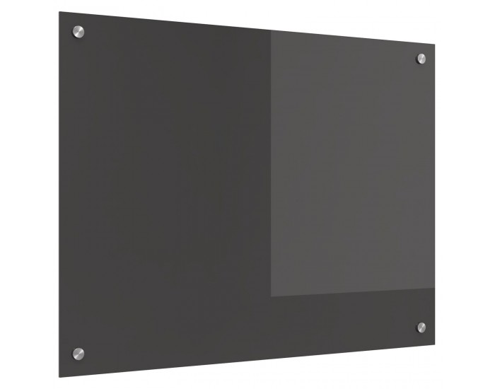 Sonata H Кухненски гръб в тъмен сив цвят - 80x60x0.6 см закалено стъкло
