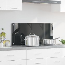 Sonata H Кухненски Тапет Тъмен Сив 90x40x0,6 см Темперирано Стъкло - Кухненски аксесоари